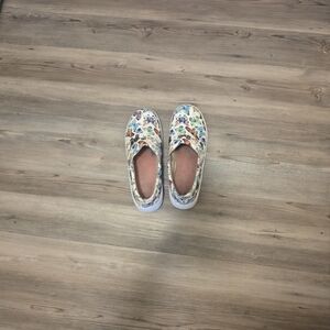 La Forst Slip Resistant Butterfly Pattern Slip On Clog /Work Shoes Size 9.5